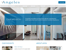 Tablet Screenshot of angeleswealth.com